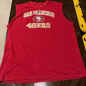 Fanatics Red T-Shirt with Gold and White Team Lettering